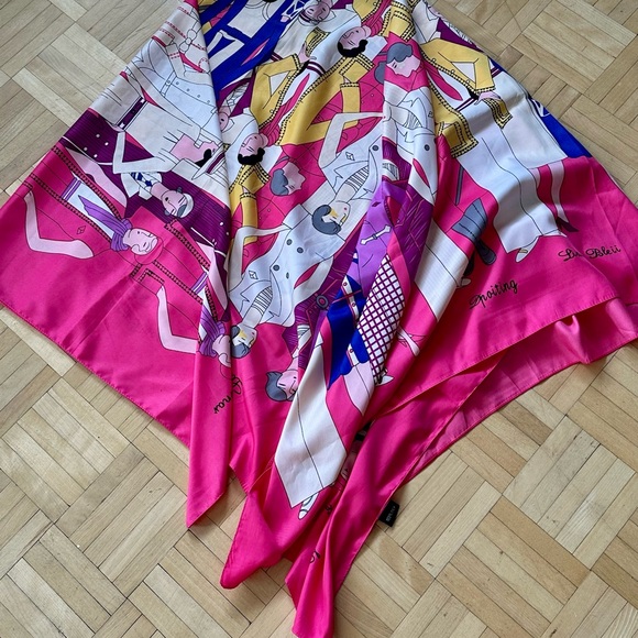 Extra Large Colorful Scarf - Picture 2 of 4